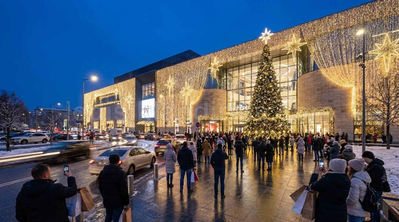 Alışveriş Merkezi Yılbaşı Dekorasyonu