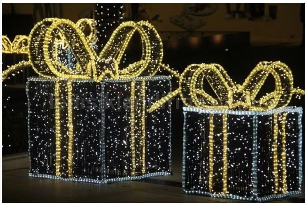Hortum LED Yılbaşı Hediye Kutuları