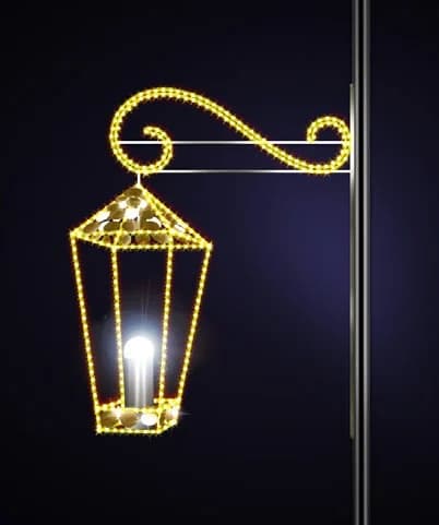 Işıklı Fener Direk Motifi Chontel 70 / Lantern 115 36454.22G