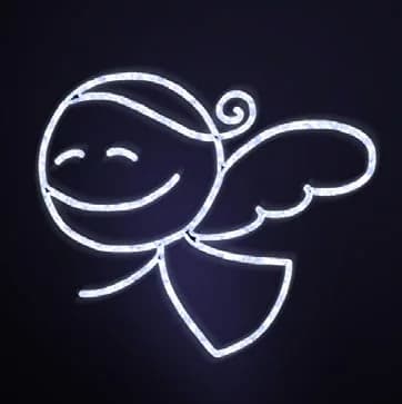 Işıklı Melek, Sincap ve Geyik Ağaç Motifi Angela 65 / Angelic 80 / Chippy 60 / Reindeer 80 39028.01
