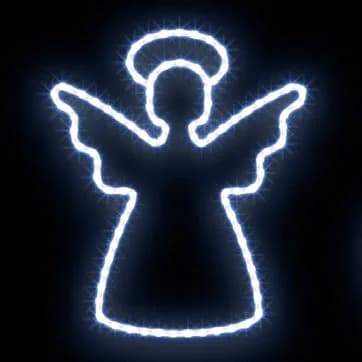 Işıklı Melek, Sincap ve Geyik Ağaç Motifi Angela 65 / Angelic 80 / Chippy 60 / Reindeer 80 39030.01