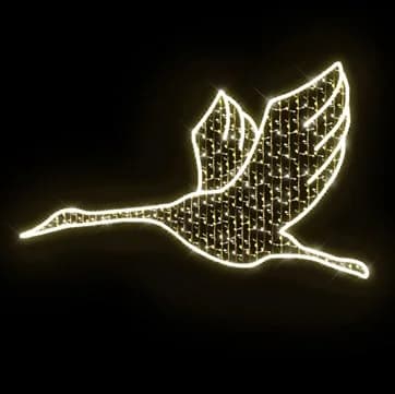 Işıklı Uçan Kuş ve Kuğu Ağaç Motifi Ardis 60 / Jay 80 / Mock 60 / Swan 60 / Swan 95 39063.01S