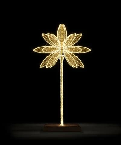 Çiçek Formunda Işık Heykeli Flora 73014.22G-30V