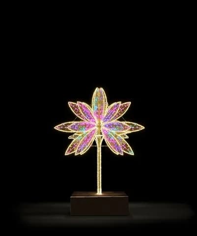 Çiçek Formunda Işık Heykeli Flora 73017.20SLG