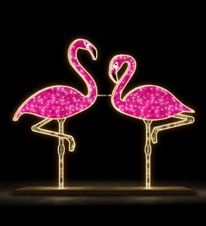 Işıklı Flamingo ve Kuğu 73535.12P-30V