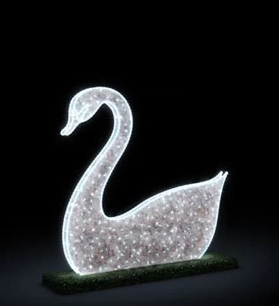 Işıklı Flamingo ve Kuğu 73680.11W-30V