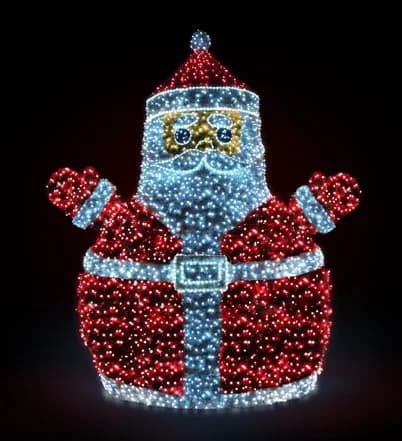 Işıklı Noel Baba ve Oyuncak Ayı 73663.15RWG-30V