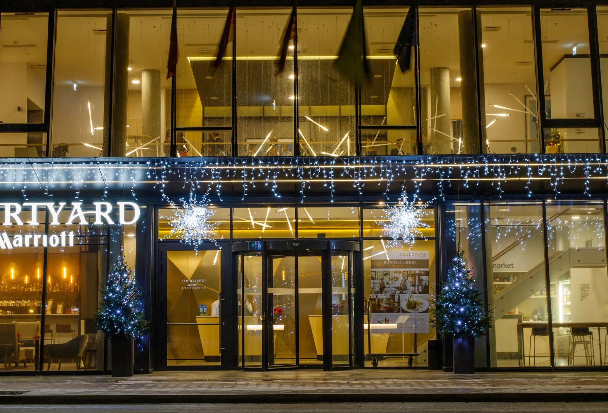 Işıklı Küp Kar Tanesi Motifi Thor 75 / Thor 100 - LED ışık heykeli uygulaması