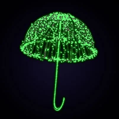 Işıklı Asma Şemsiye Dekoru Umbrella 150 33701.44