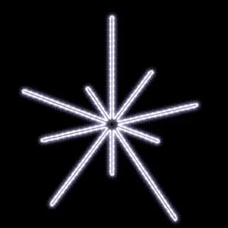 Işıklı Kar Tanesi ve Işın Yıldızı Süsü Beam 60 / Gabriel 60 / Mini 70 / Snowflake 60 36132.01