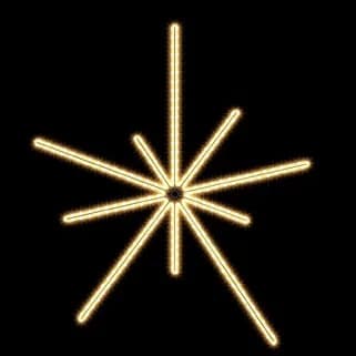 Işıklı Kar Tanesi ve Işın Yıldızı Süsü Beam 60 / Gabriel 60 / Mini 70 / Snowflake 60 36132.02