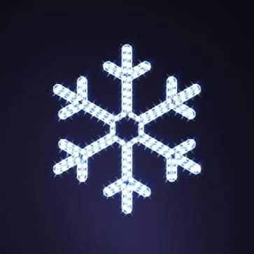 Işıklı Kar Tanesi ve Işın Yıldızı Süsü Beam 60 / Gabriel 60 / Mini 70 / Snowflake 60 39318.02