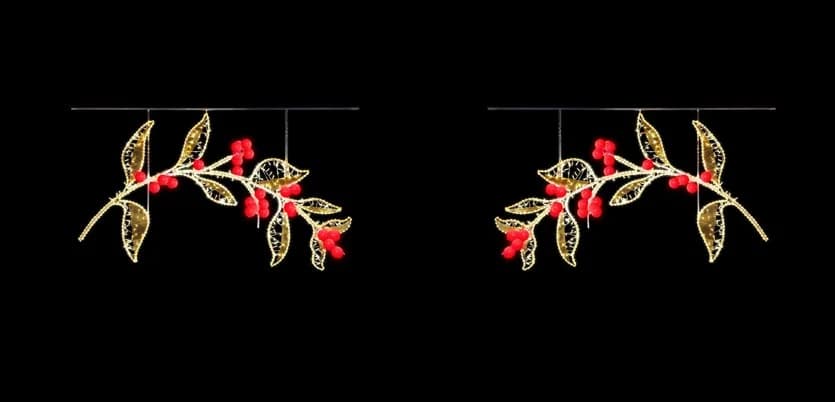 Işıklı Dal Üstü Kuş Motifi Cali 35111.22GR
