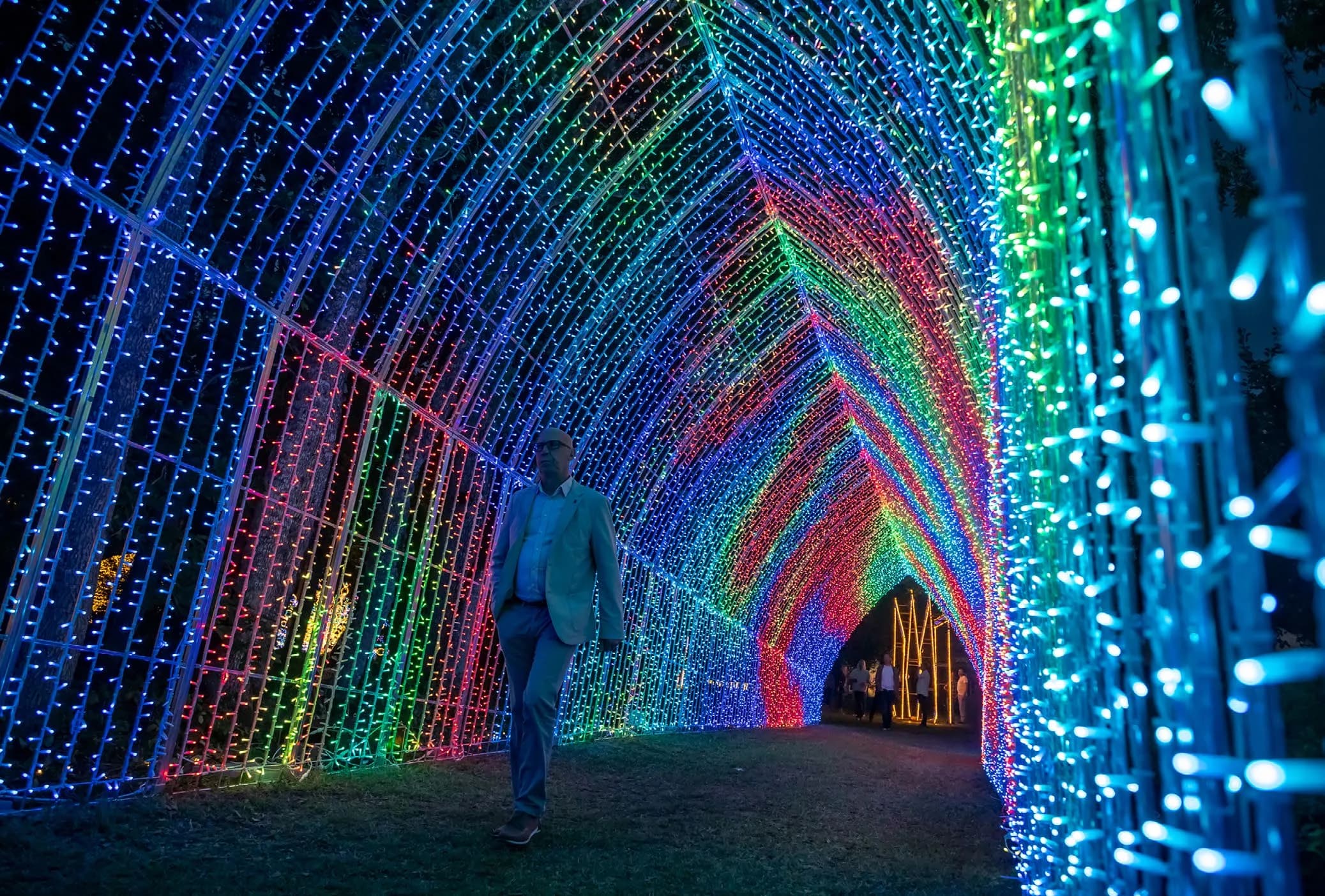Arcadia Işık Tüneli 3000 - LED ışık heykeli uygulaması
