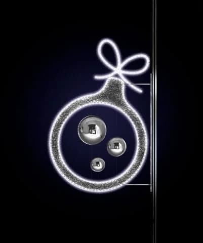 Işıklı Bauble Direk Motifi Astor 36160.01S