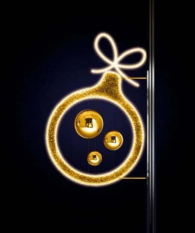 Işıklı Bauble Direk Motifi Astor 36160.02G