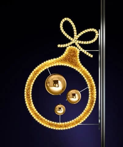 Işıklı Bauble Direk Motifi Astor 36473.02G