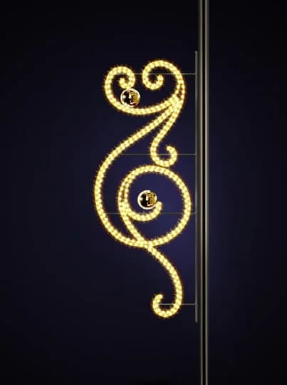Işıklı Paisley Kıvrım Motifi Isabella 36376.02G