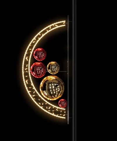 Işıklı Süs Topu Kıvrım Sparkly 36284.22RG