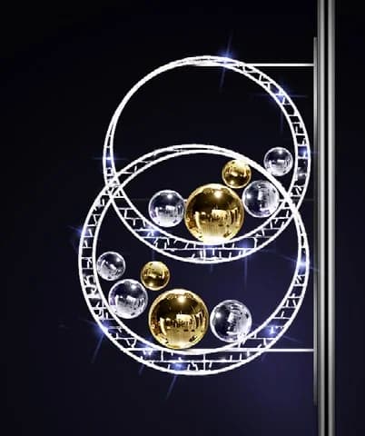 Işıklı Süs Topu Kıvrım Sparkly 36285.11SG
