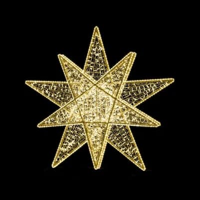 Işıklı Yarı Yassı Yıldız Heykeli Capella 200 / Capella 280 33001.22G