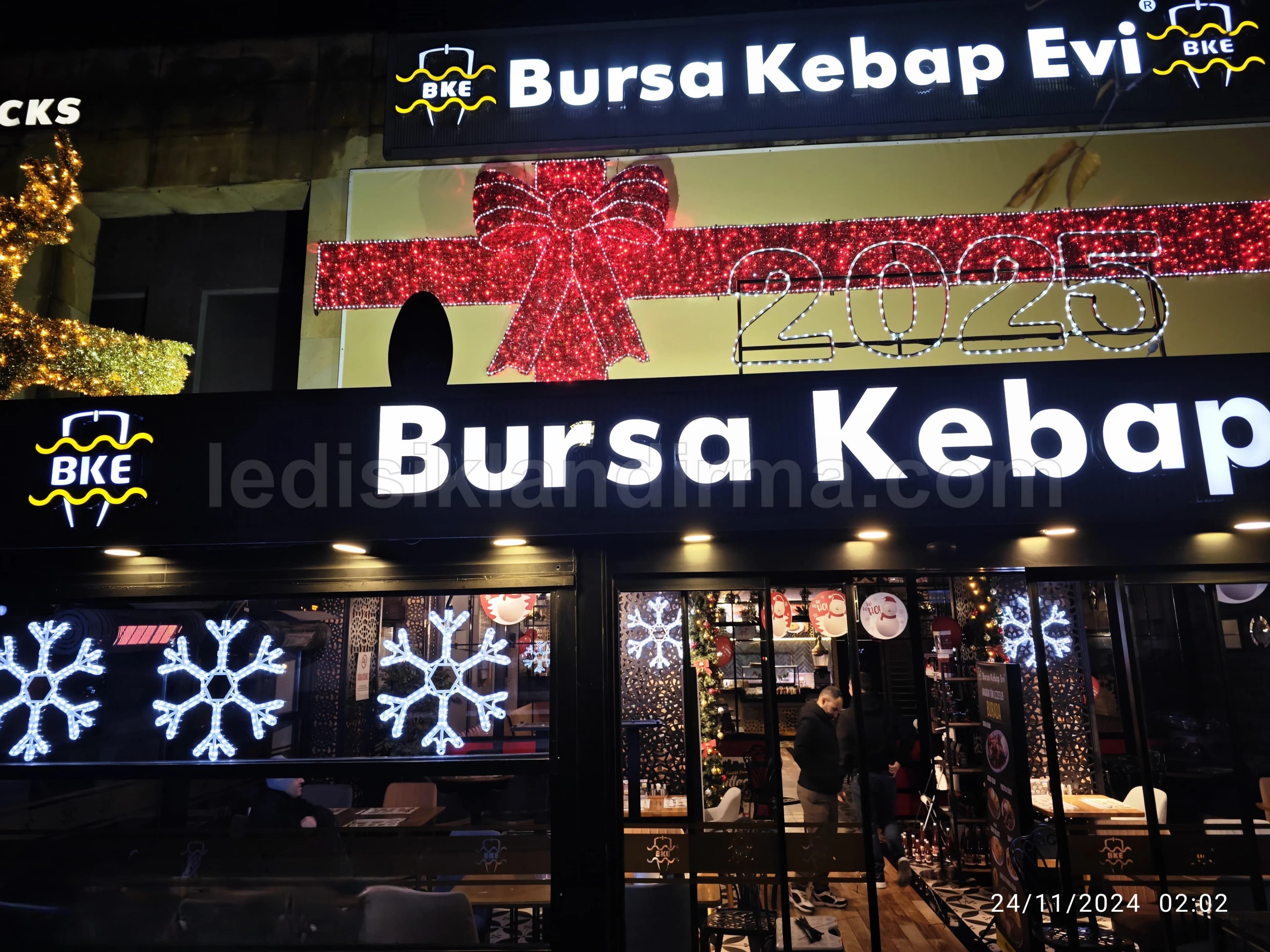 Çorum - Kar Tanesi Yılbaşı Beyaz Hortum LED
