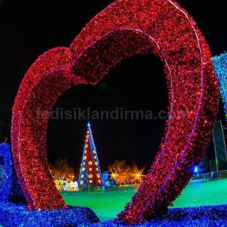 LED Geyik Küre Yılbaşı Objesi