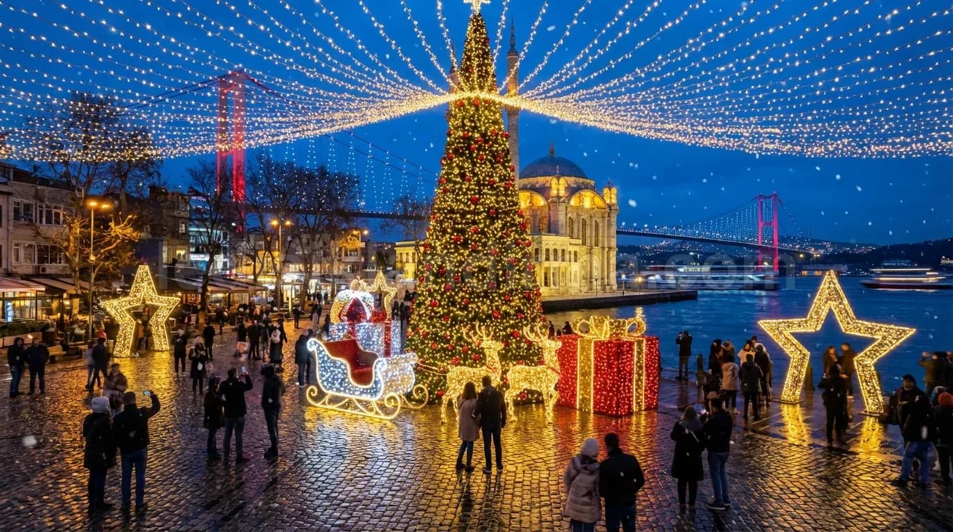 Giresun - LED Işıklı Yılbaşı Dekorları Süsleme