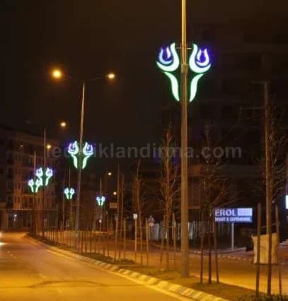 Sokak Yılbaşı Dekorasyon LED