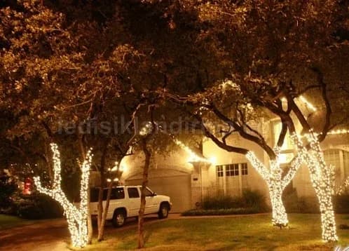 Villa Havuz Yılbaşı Işıklandırma