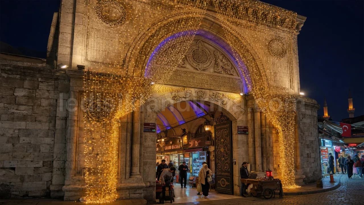 Karaburun yılbaşı ışık süsleme projesi