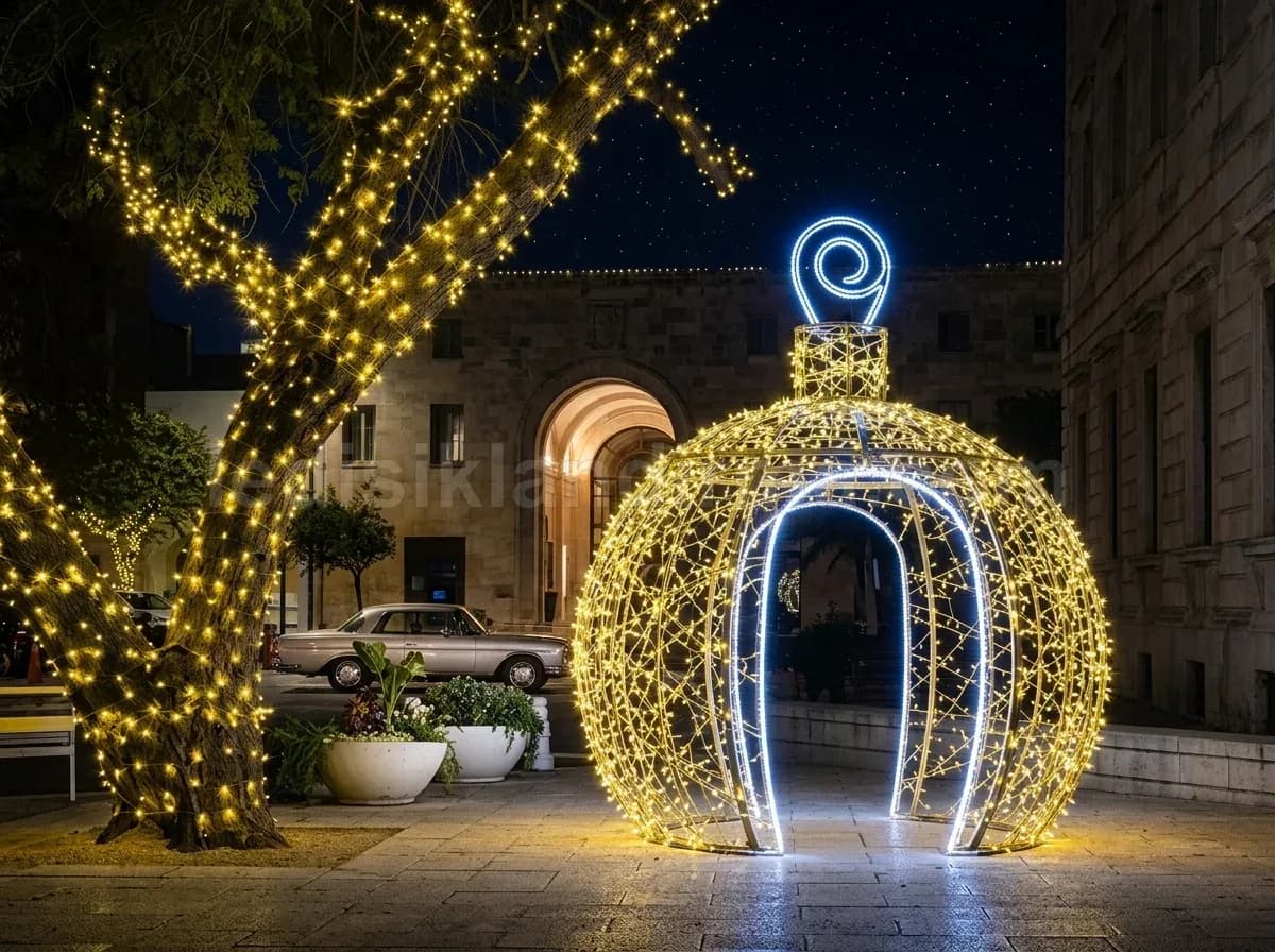 Karacabey yılbaşı ışık süsleme projesi
