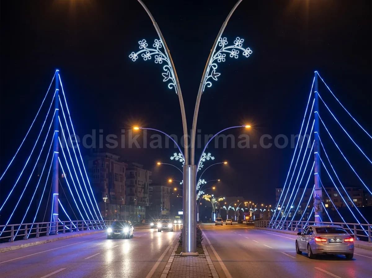 Aksaray Belediyesi ışık süsleme projesi