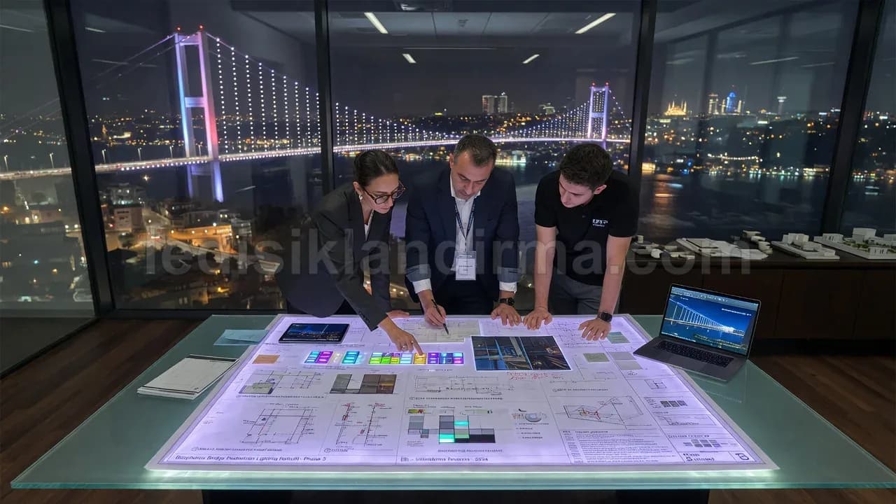 Tuzla - Ofiste isiklandirma projesi planlama toplantisi