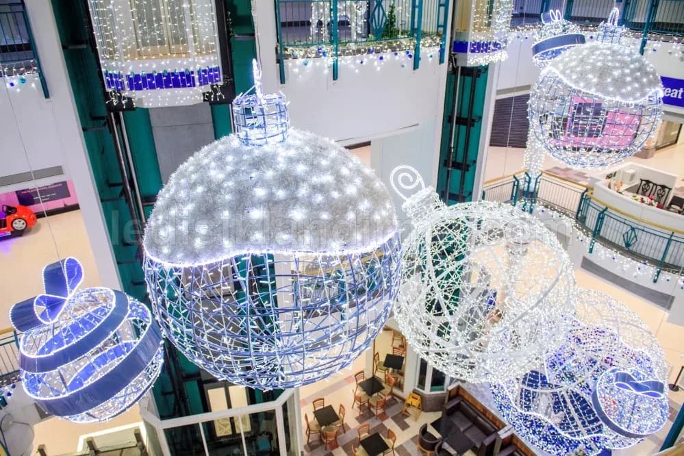 Akyurt cadde yılbaşı LED aydınlatma