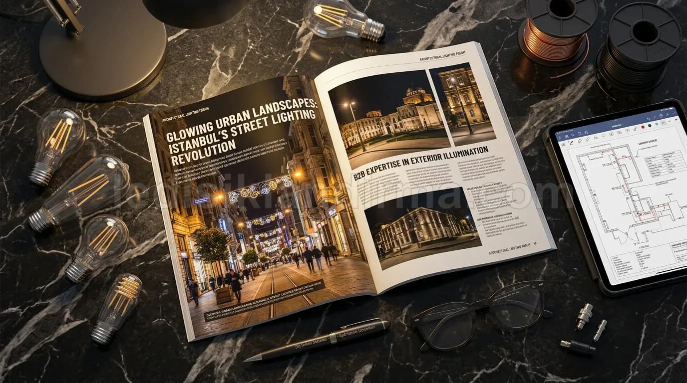 Konya cadde yılbaşı LED aydınlatma