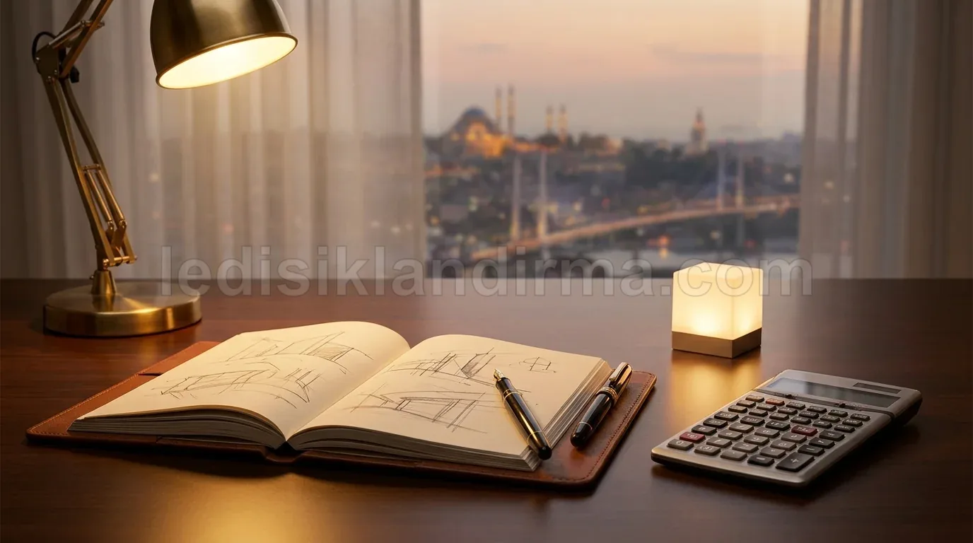 Aydın villa bahçe yılbaşı ışık süsleme