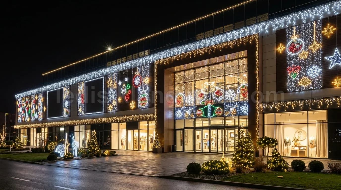 Mardin cadde yılbaşı LED aydınlatma