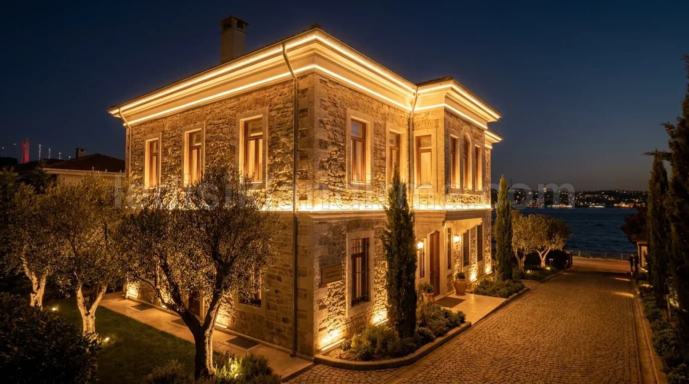 Burdur cadde yılbaşı LED aydınlatma