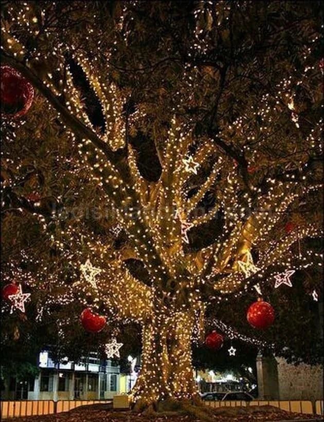 Çorum cadde yılbaşı LED aydınlatma