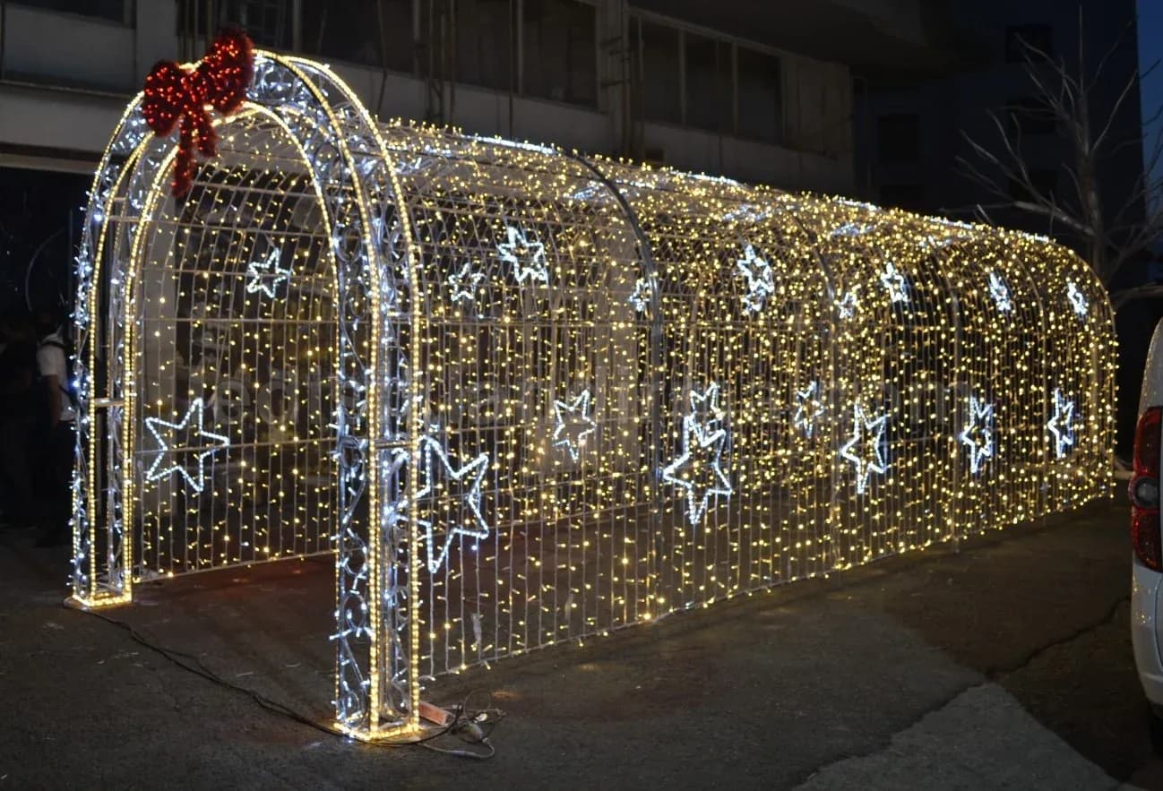 İbradı cadde yılbaşı LED aydınlatma