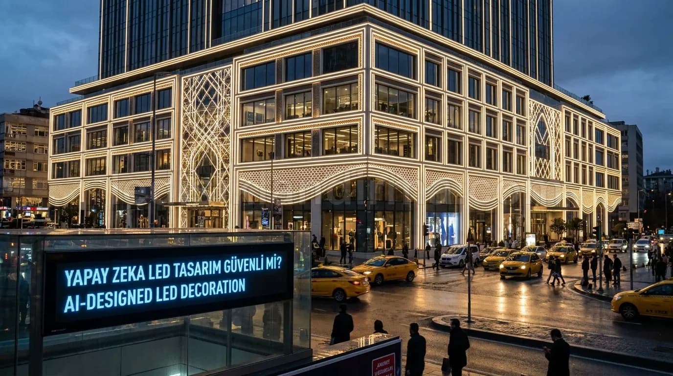 Sivas bina cephesi yılbaşı ışıklandırma