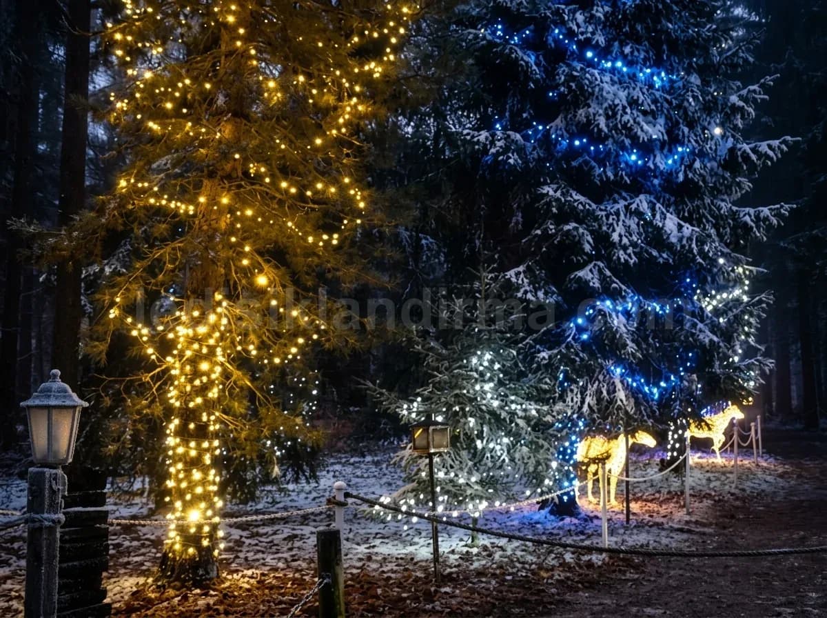 Isparta yılbaşı ışık süsleme uygulaması
