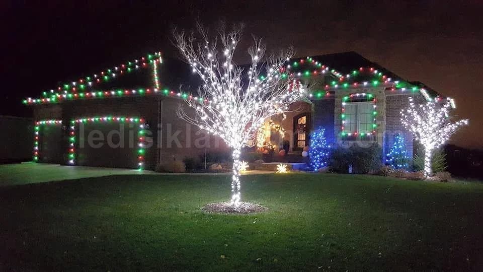 Isparta cadde yılbaşı LED aydınlatma