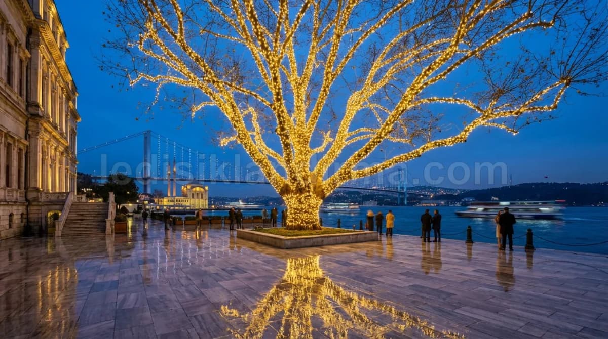 Yılbaşı LED Ağaç Işıklandırma Uygulama